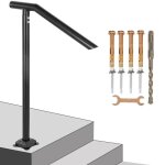 Main courante escalier - vevor - 713x1015 cm rampe garde - corps 2 - 3 marches