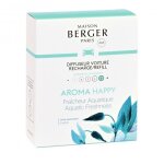 Recharge diffuseur voiture - maison berger - 6419 - aroma happy - blanc - c�ramique parfum�e