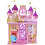 Maison disney princesses - mattel - le château royal - 4 espaces de jeux - rose Maison disney princesses - mattel - le château royal - 4 espaces de jeux - rose