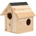 Maison pour �cureuils - butifooy - bois de sapin massif - 26x25x29 cm - marron - petit animal