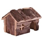 Maison pour rongeurs - hendrik natural living - bois naturel - marron - petit - rongeur