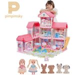 Maison de poupée à 3 étages 8 chambres - pimpimsky - kit de cour coulissante - jouet fille cadeaux enfant ... Maison de poupée à 3 étages 8 chambres - pimpimsky - kit de cour coulissante - jouet fille cadeaux enfant ...