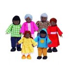 Maison de poup�es - hape - famille heureuse afro - am�ricaine - jouet pour enfant de 3 � 8 ans