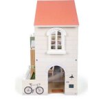 Maison de poup�e avec toit rose bois small foot