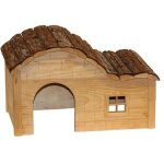 Maison pour rongeurs avec toit galb nature 40x25x25 cm - kerbl