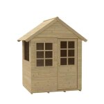 Maisonnette en bois romarin tp toys - l. 915 x l. 985 x h. 140 cm - pour enfants  partir de 18 mois