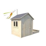 Maisonnette en bois - soulet - elisabeth - avec bac à sable pour enfants Maisonnette en bois - soulet - elisabeth - avec bac à sable pour enfants