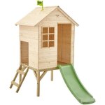 Maisonnette sur pilotis avec toboggan sunnyside en bois fsc�