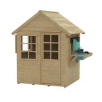 Maisonnette cabane enfant avec cuisine et volets romarin en bois fsc�