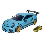 Majorette mallette porsche 911 gt3 rs 35 cm bleu en 2 parties