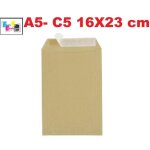 Majuscule - enveloppes kraft 90g 16x23 bandes detachables ab - paquet de 50 ref ugpoc5