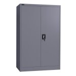Makika caisson de bureau armoire de bureau verrouillable 140x140x40cm armoire de rangement 2 portes �tag�re ...