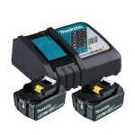 Kit dalimentation - makita - 199480 - 6 - 2x batteries 18v 6ah - chargeur rapide dc18rc - li - ion Kit dalimentation - makita - 199480 - 6 - 2x batteries 18v 6ah - chargeur rapide dc18rc - li - ion