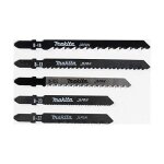 Lames de scie sauteuse - makita - a - 86898 - 5 pi�ces - plastique aluminium acier - outils professionnels ...