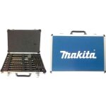Makita coffret de 5 burins et 12 forets sds plus