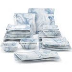 Malacasa vaisselle srie flora 26 pices service complet de table nuances vibrantes en porcelaine pour ...