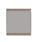 Malea - meuble de salle de bain - miroir mural avec tablette en m�lamin� de couleur ch�ne. l - h - p ...