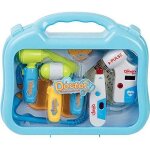 Malette docteur - wdk - 9 accessoires - tensiomètre et thermomètre lumineux Malette docteur - wdk - 9 accessoires - tensiomètre et thermomètre lumineux