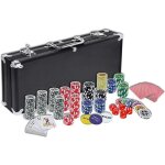 Malette professionnelle de poker 500 jetons laser - naizy - coffret en aluminium noir Malette professionnelle de poker 500 jetons laser - naizy - coffret en aluminium noir