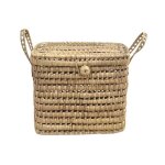 Malle de rangement feuille de palmier naturel 40 cm