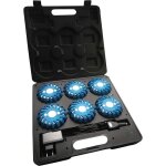 Mallette de 6 balises pro de signalisation gyrophare pro  16 leds bleue rechargeable ledwarning vendeur ...