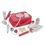 Mallette de docteur - new classic toys - 18291 - rouge - 12 pi�ces - jouet �ducatif
