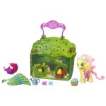 Mallette de jeu fluttershy - my little pony - hasbro - maisonnette et accessoires inclus