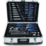 Mallette  outils de 102 pices - scheppach - tb150 - outils en acier chrome vanadium - mallette en aluminium ...