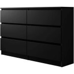 Malwa m6 120 commode  6 tiroirs noire