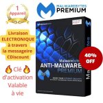 Antivirus - malwarebytes - premium - clé de licence a vie - 1 appareil - windows Antivirus - malwarebytes - premium - clé de licence a vie - 1 appareil - windows