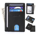 Mamjack� portefeuille porte - cartes de cr�dit de haute qualit� pour poches pantalon ou veste homme femme ...