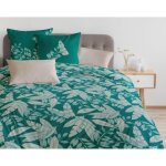 Parure de couette manaus - vert - 220x240 cm - 100% coton