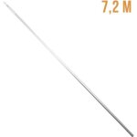 Manche tlescopique de 2. 62 m  7. 20 m en aluminium pour puisette balai brosse etc. . . - linxor