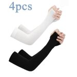 Manchettes de bras anti - uv upf 50 + pour sports multisport - noir Manchettes de bras anti - uv upf 50 + pour sports multisport - noir