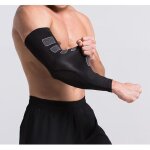 Manchon de compression - elastrap - mixte - noir - respirant - multisport