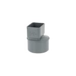 Manchon pvc �100 pour sortie tube alu 82 x 56 mm gris - interplast