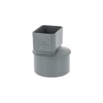 Manchon pvc �100 pour sortie tube alu 82 x 56 mm gris - jardiboutique