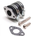 Manchon raccord pipe dadmission pour scooter peugeot 50 tkr montage souple ?24