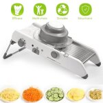 Mandoline de cuisine multifonctions professionnel - mandoline lgumes pliable rglable en acier inoxydable ...