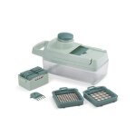 Mandoline multifonction - livoo - men435 - 8 lames acier inoxydable - bac de rcupration 15 l - compatible ...