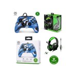 Manette et casque gamer - powera - xbox one - s - x - pc - camouflage bleu nebula - filaire - officielle ... Manette et casque gamer - powera - xbox one - s - x - pc - camouflage bleu nebula - filaire - officielle ...