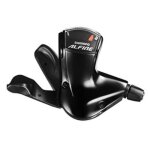 Manette de changement de vitesse shimano alfine sl - s700 - 8s en aluminium noir - 8 vitesses - rapidfire ...