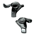 Manettes de drailleur - shimano - tx30 - 6 vitesses - noir - mixte