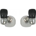Manette drailleur vlo - sunrace - butes de gaine sur cadre - couleur gris