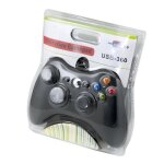 Manette filaire usb contr�leur gamepad joypad pour jeux de pc - noire