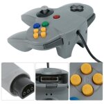 Manette de jeu - nintendo - n64 controller - filaire - gris - 10 boutons actifs