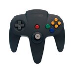 Manette de jeu - nintendo - n64 - filaire - noir - compatible pc