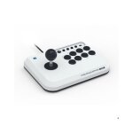 Manette de jeu - pc ps4 et ps5 - fighting stick mini - playstation - filaire - blanc - hori