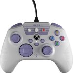 Manette de jeu pc / xbox - react - r - filaire - blanc et violet