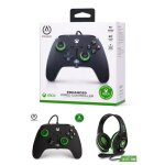 Manette de jeu - powera - xbox one - s - x - pc - filaire - vibration - couleur noir